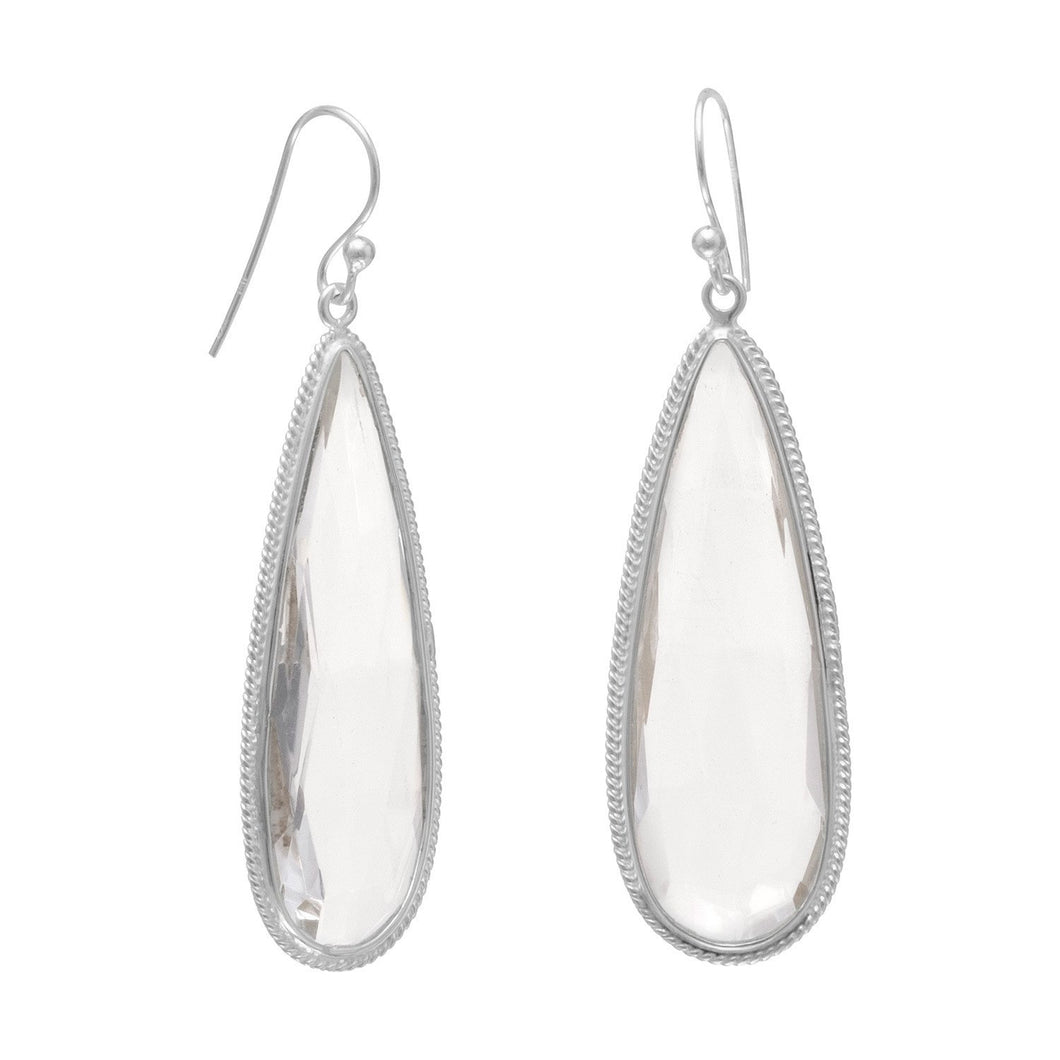 Pear Shape Faceted Quartz Earrings - SoMag2