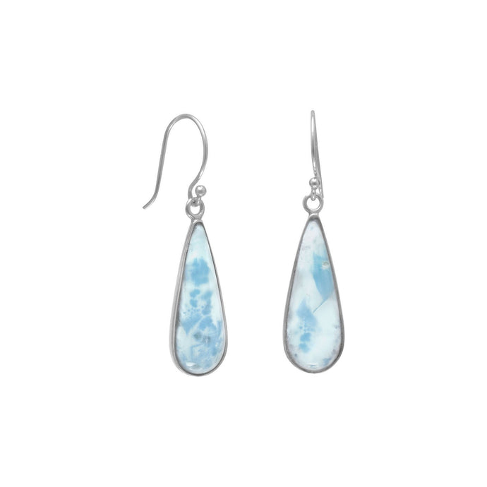 Pear Shape Larimar Earrings - SoMag2