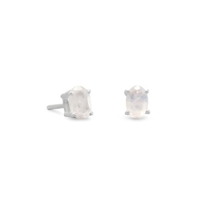 Rainbow Moonstone Stud Earrings - SoMag2