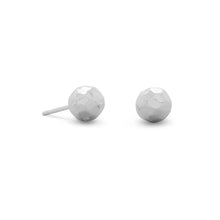 Load image into Gallery viewer, Sterling Silver Hammered Ball Earrings - SoMag2