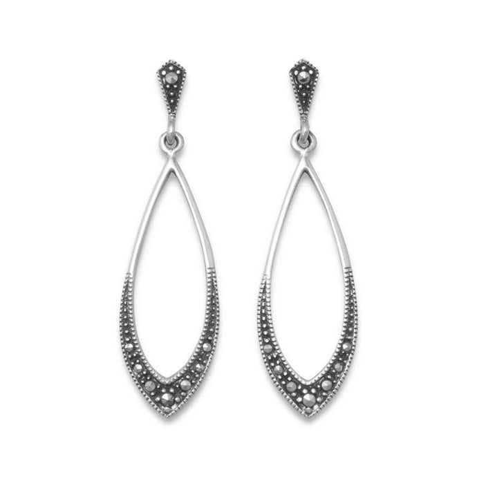 Marcasite Drop Earrings - SoMag2