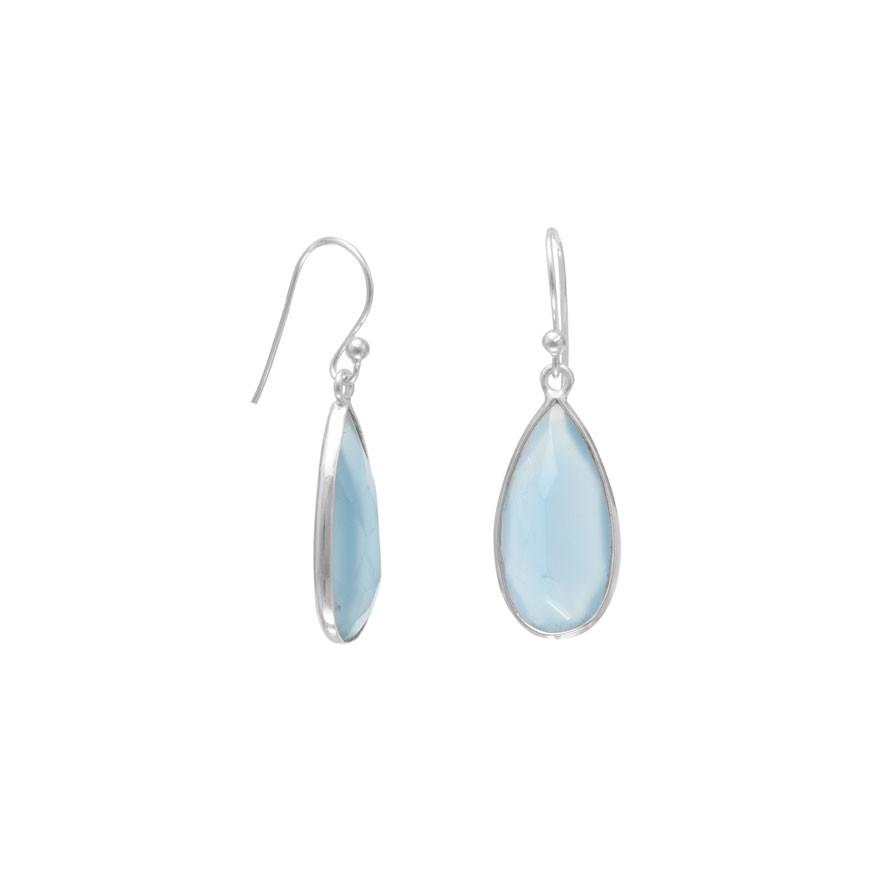 Blue Chalcedony Pear Shape Earrings - SoMag2