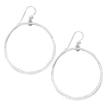 Load image into Gallery viewer, Hammered Open Circle Earrings - SoMag2