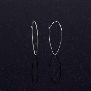 Thin Oval Wire Hoops - SoMag2