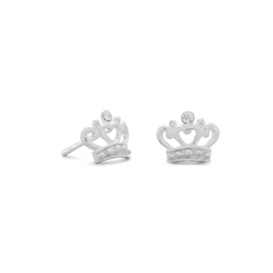Crystal Crown Stud Earrings - SoMag2