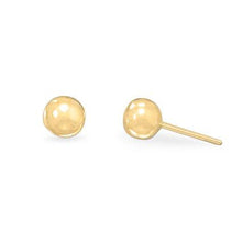Load image into Gallery viewer, Gold Plated 6mm Ball Stud Earrings - The Southern Magnolia Too