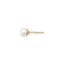 Load image into Gallery viewer, Gold Plated Cultured Freshwater Pearl Stud Earrings - SoMag2