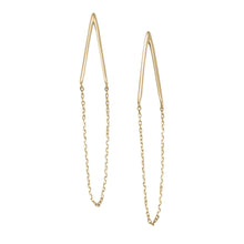 Load image into Gallery viewer, Gold Plated Chain Drop Earrings - SoMag2