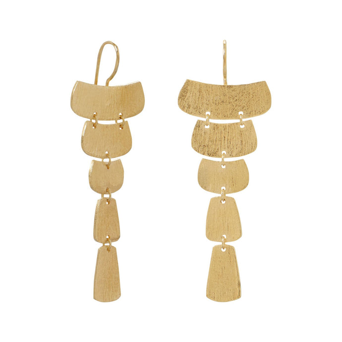 Textured Cascading Plate Earrings - SoMag2