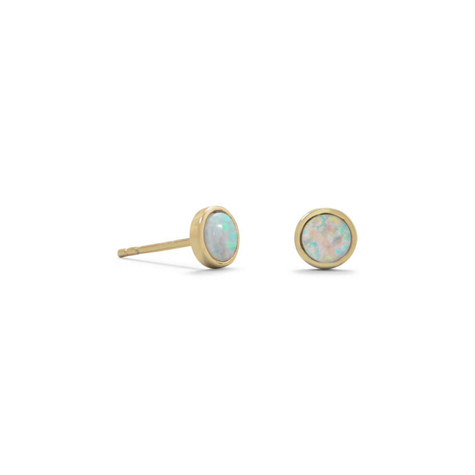 White Opal Studs - SoMag2