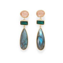 Load image into Gallery viewer, Multi Stone Post Earrings - SoMag2