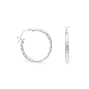 Diamond Cut Hoop Earrings - SoMag2