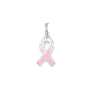 Pink Enamel Awareness Ribbon Charm - SoMag2