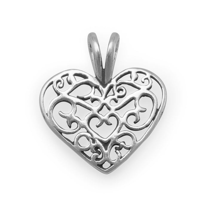 Filigree Heart Charm - SoMag2