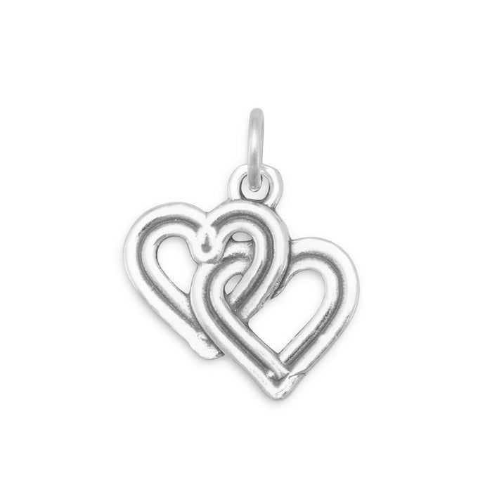 Reversible Interwoven Hearts Charm - SoMag2