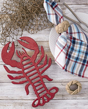 Load image into Gallery viewer, Red Metal Lobster Trivet - The Southern Magnolia Too