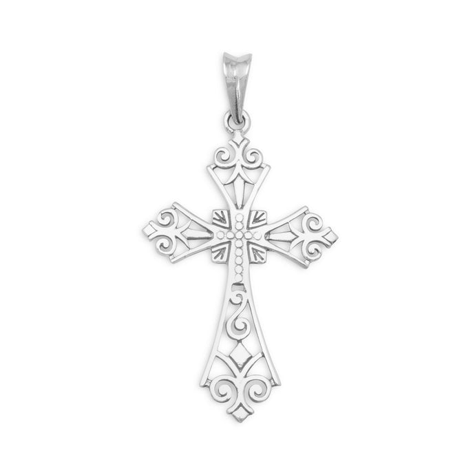 Ornate Oxidized Cross Pendant - SoMag2