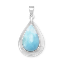 Load image into Gallery viewer, Pear Shape Larimar Pendant - SoMag2