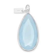 Load image into Gallery viewer, Blue Chalcedony Pear Shape Pendant - SoMag2