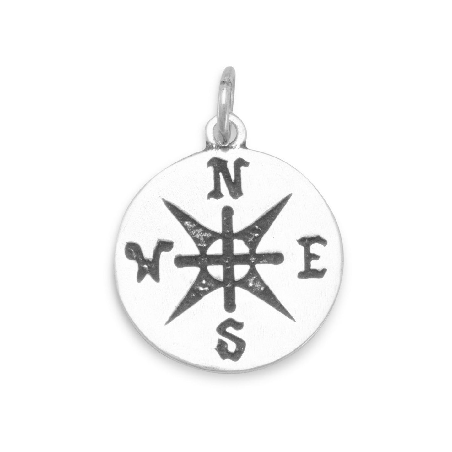 Oxidized Compass Pendant - SoMag2