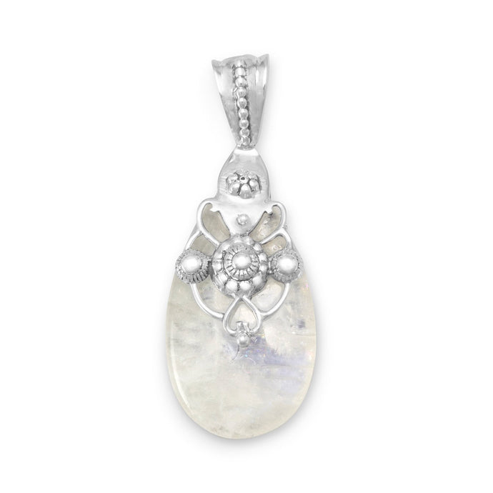 Ornate Rainbow Moonstone Pendant - SoMag2