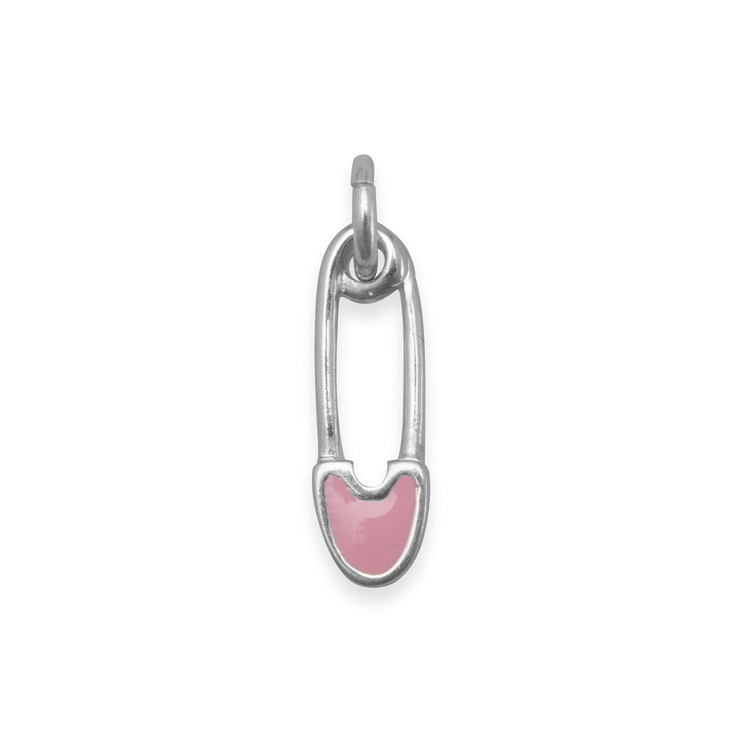 Pink Safety Pin Charm - SoMag2