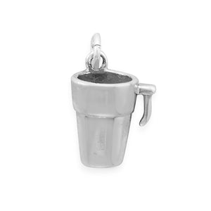 Oxidized To Go Coffee Mug Charm - SoMag2
