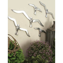 Load image into Gallery viewer, Simona Silver Aluminum Bird Sculptures Set - SoMag2