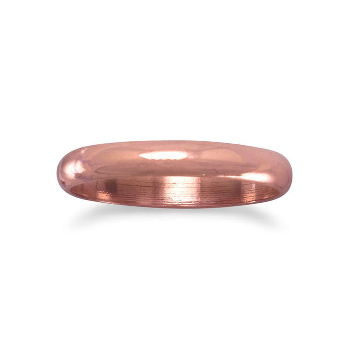 Smooth Domed Solid Copper Ring - SoMag2