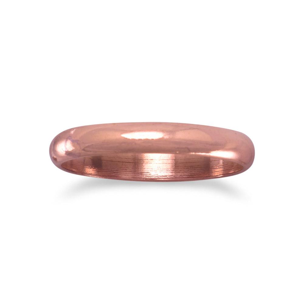Smooth Domed Solid Copper Ring - SoMag2