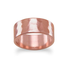 Load image into Gallery viewer, Solid Copper Hammered Ring - SoMag2