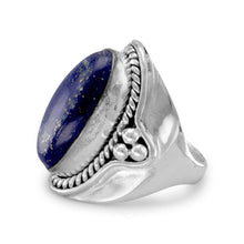 Load image into Gallery viewer, Oxidized Lapis Ring - SoMag2