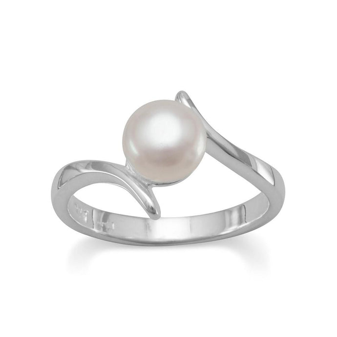 Crossover Design Cultured Freshwater Pearl Ring - SoMag2