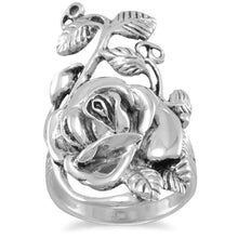 Load image into Gallery viewer, Oxidized Rose Ring - SoMag2