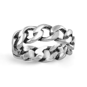 Oxidized Curb Chain Ring - SoMag2