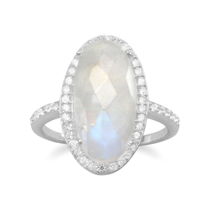 Gorgeous Rainbow Moonstone Ring - SoMag2