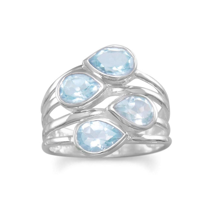 Pear Blue Topaz Ring - SoMag2