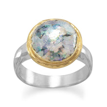 Load image into Gallery viewer, Two Tone Ancient Roman Glass Ring - SoMag2