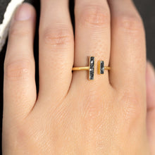 Load image into Gallery viewer, Gold Plated and Diamond Chip Ring - SoMag2