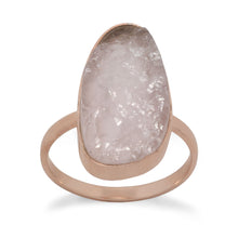Load image into Gallery viewer, Rose Gold Plated Rose Quartz Ring - SoMag2