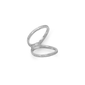 CZ Double Band Knuckle Ring - SoMag2