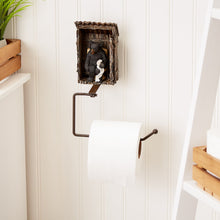 Load image into Gallery viewer, Bear In Outhouse Toilet Paper Holder