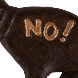 No Pooping Cast Iron Garden Stake