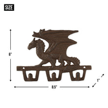 Load image into Gallery viewer, Cast Iron Dragon Wall Hook