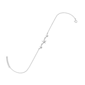 Sterling Silver Starfish Anklet - The Southern Magnolia Too