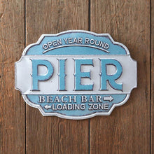 Load image into Gallery viewer, Beach Pier Metal Wall Sign - SoMag2