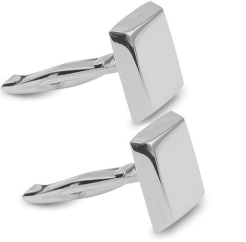 Sterling Silver Engravable Cuff Links - The Southern Magnolia Too