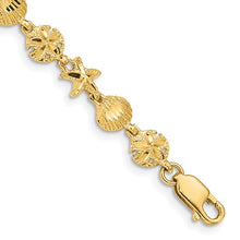 Load image into Gallery viewer, Gold Sea Life Shell Bracelet - The Southern Magnolia Too