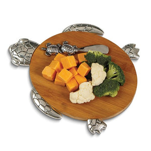 Silver Wooden Turtle Cheese Board - SoMag2