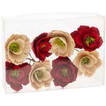 Load image into Gallery viewer, Red Natural Wood Flowers